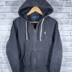 Polo by Ralph Lauren Men's Charcoal Zip-Up Hoodie